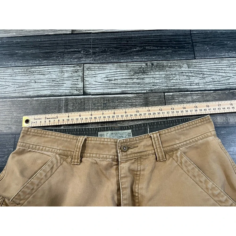 American Eagle‎ Longboard Cargo Shorts Men's 31 Brown Y2K Utility Skater